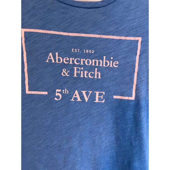 Abercrombie & Fitch 5th Ave Ocean Blue Baby Tee - Picture 2 of 5